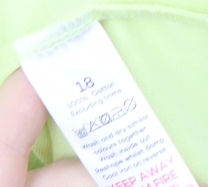 Bonmarché Women's Yellow Cotton Tank Top Size 18