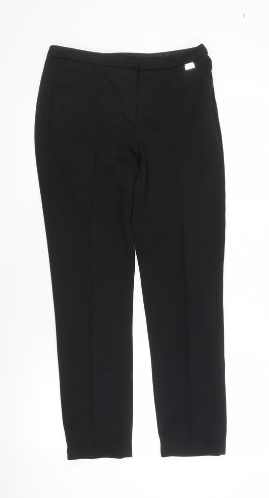 STAR Women's Black Straight Trousers, Size 10