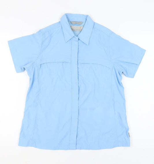 Regatta Women's Blue Button-Up Shirt Size 12