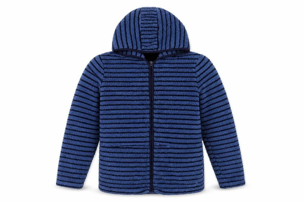 Peter Storm Boys Blue Striped Hooded Jacket, 13 Years