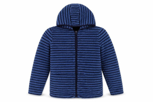 Peter Storm Boys Blue Striped Hooded Jacket, 13 Years