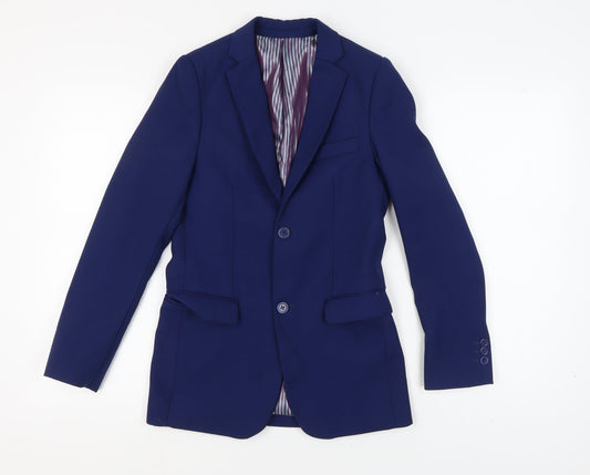 Paisley Boys Blue Slim Fit Suit Jacket UK 14