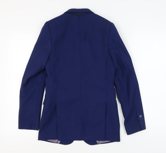 Paisley Boys Blue Slim Fit Suit Jacket UK 14