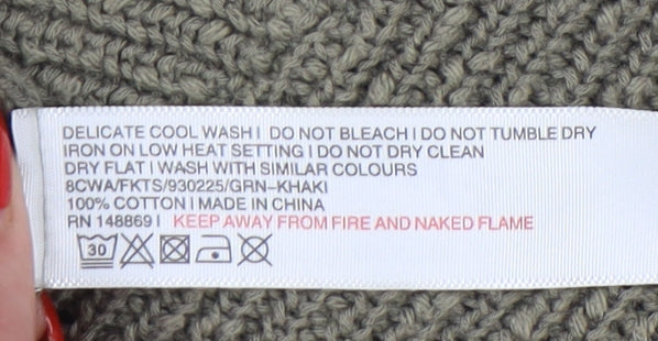 Fat Face Women’s Green Knit Pullover Jumper Size 6