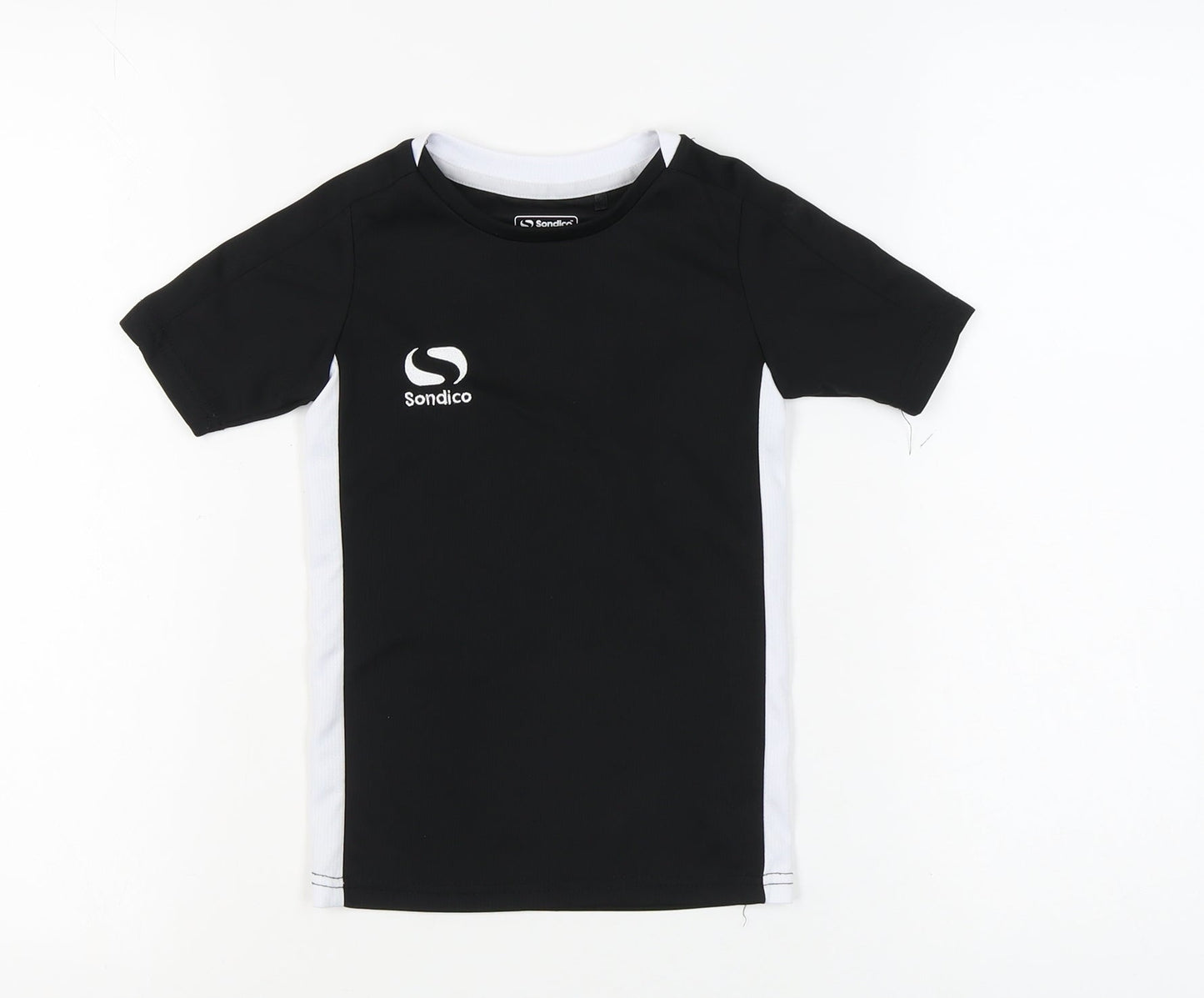 Sondico Boys Black T-Shirt, 3-4 Years, Casual Short Sleeve