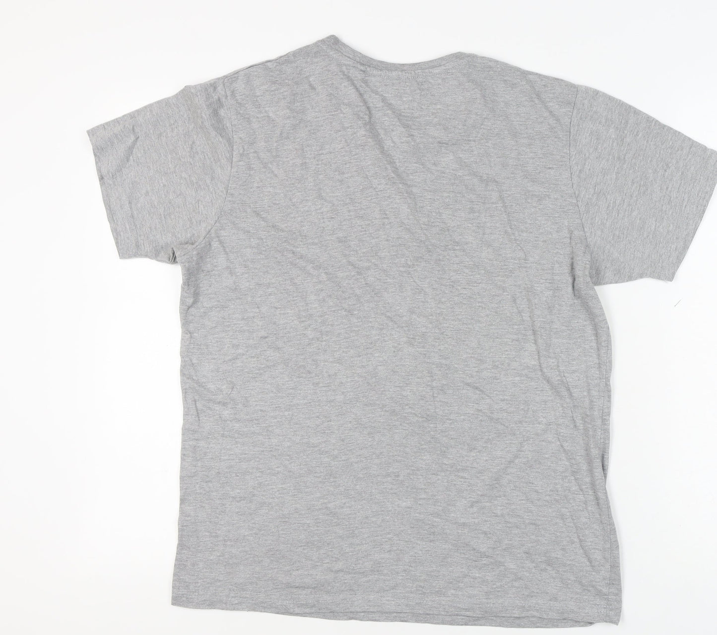Farah Men's Grey Short Sleeve Crew Neck T-Shirt Size L