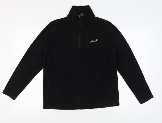 Gelert Men's Black Fleece Pullover, Size S