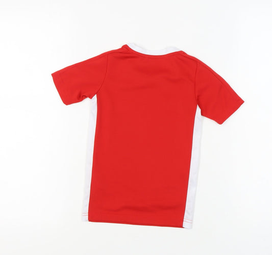 Sondico Boys Red T-Shirt, 3-4 Years, Short Sleeve, Casual Wear