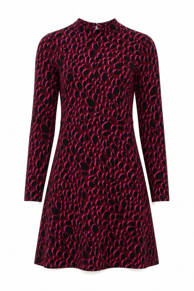 New Look Women's Multicoloured Long Sleeve Dress - Size 10