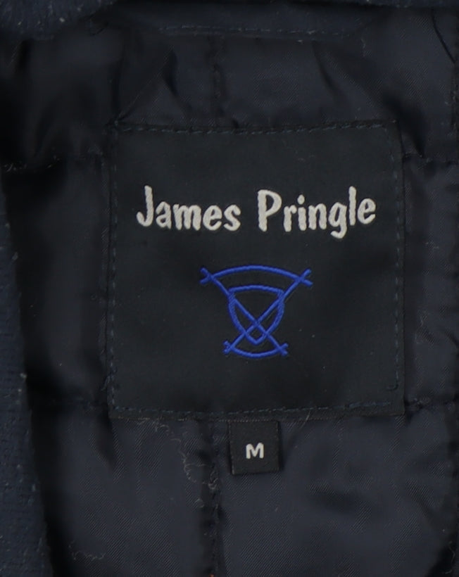 James Pringle Men's Blue Mid-Length Basic Jacket M