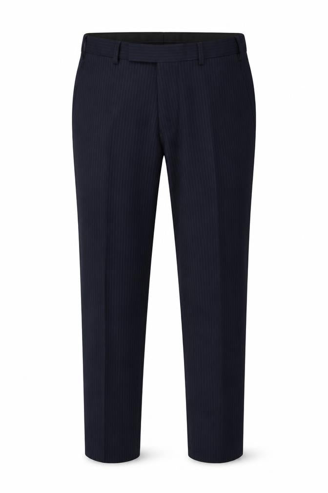 Marks and Spencer Men's Blue Trousers, 34/29, Wool Blend