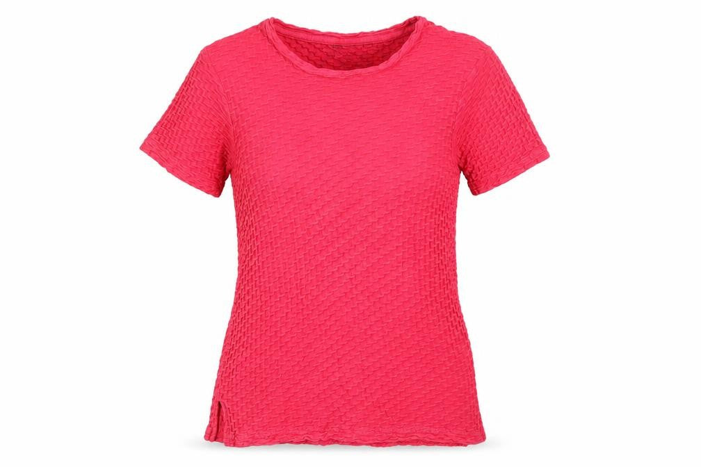 b.young Women's XS Red Basic Short Sleeve Top