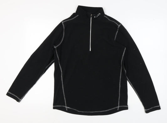 Cross Men's Black Fleece Zip Hoodie, M