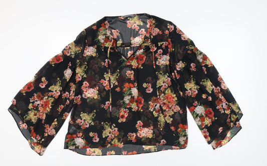 Laura Ashley Women's Multicoloured Floral Tunic Blouse, Size 12