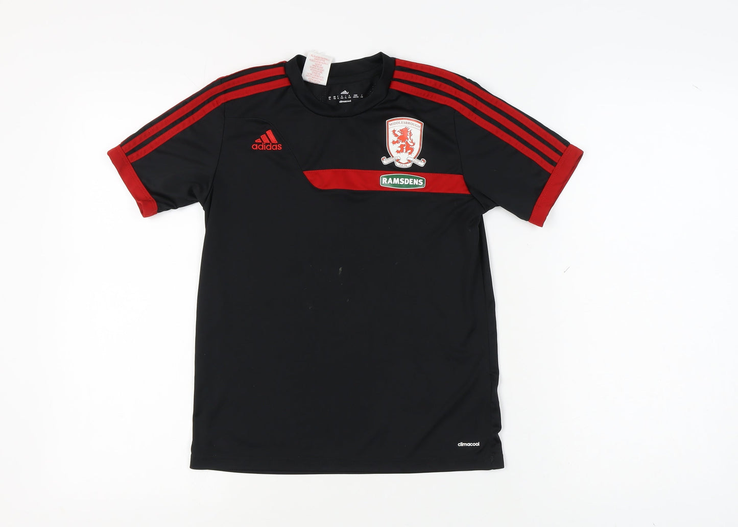 Adidas Boys Black Football T-Shirt 12 Years