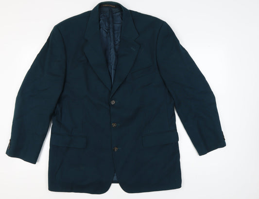 Marks & Spencer Men's Blue Blazer, Mid-Length, 44