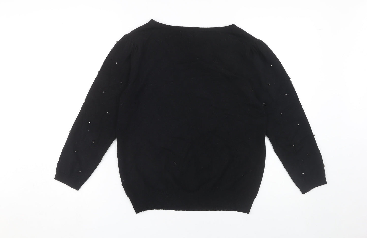Monsoon Women's Black Beaded Jumper M