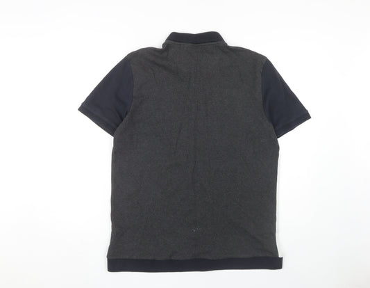 Next Mens Multicoloured Polo, L, Colourblock, Cotton