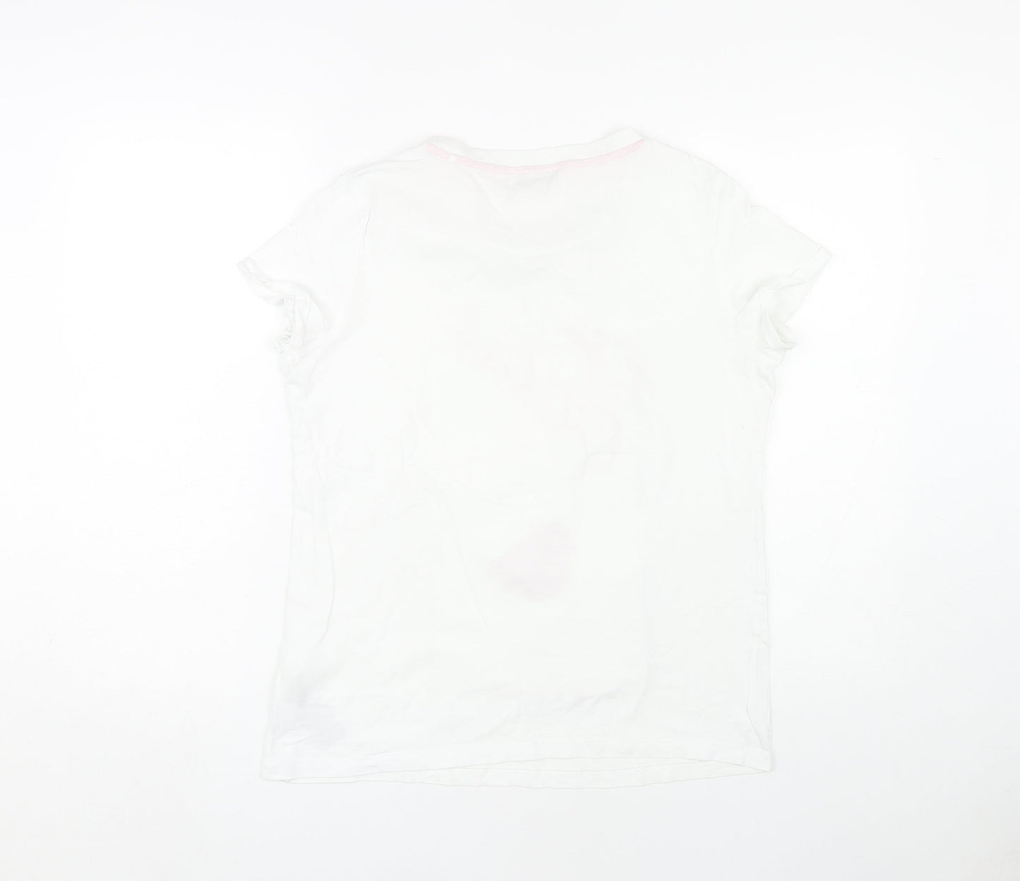 Guess Women's White T-Shirt M - Eye Catcher Design