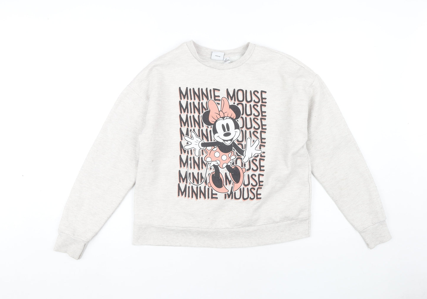 Disney Women's Grey XS Minnie Mouse Sweatshirt