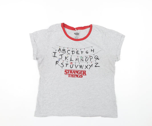 Netflix Stranger Things Grey M T-Shirt Unisex Adults