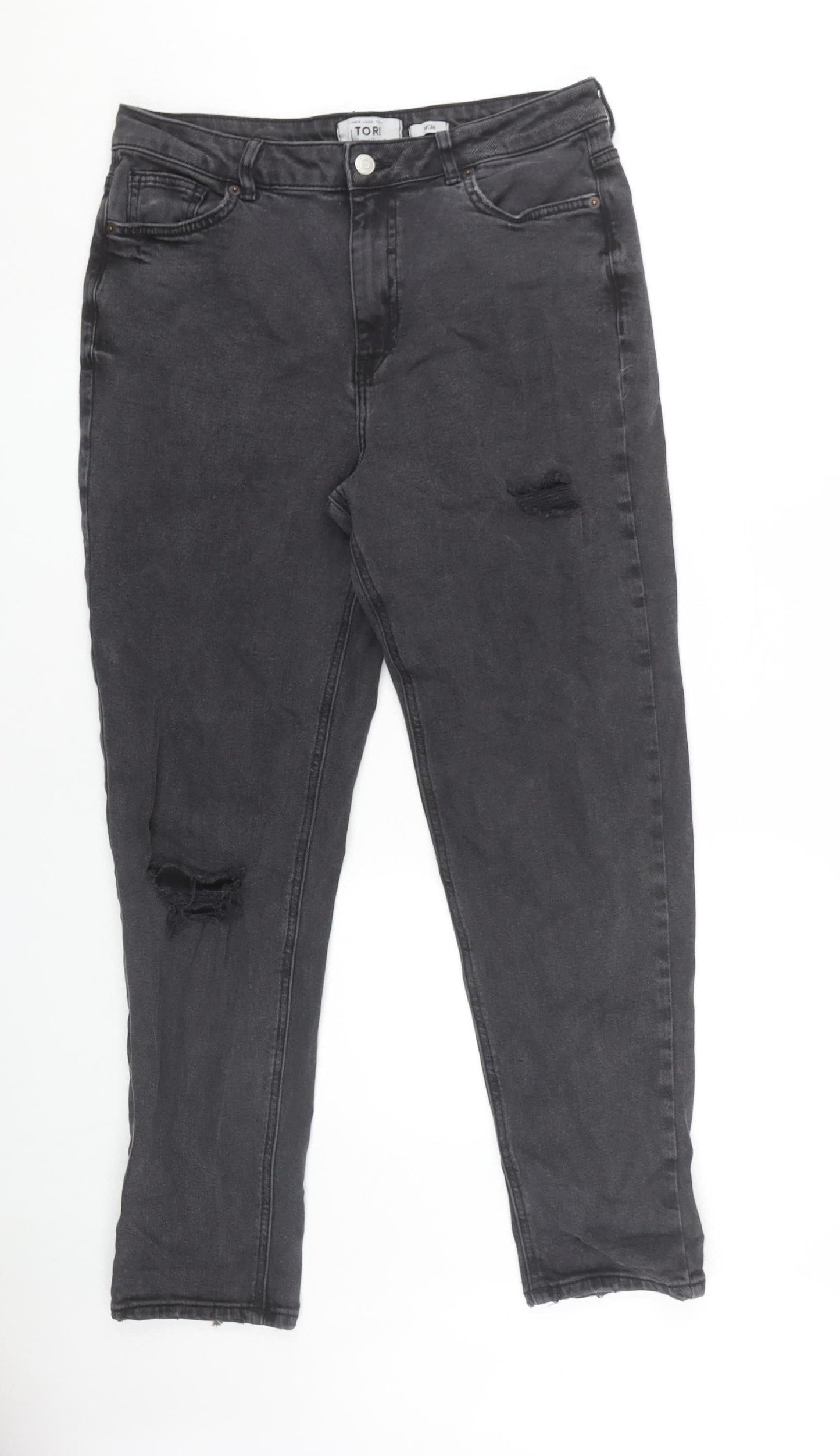 New Look Black Women's Size 14 Tall Straight Jeans