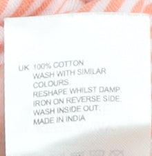 White Stuff Women's Red Striped T-Shirt UK 16