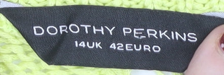 Dorothy Perkins Women's Yellow Pullover Jumper, Size 14