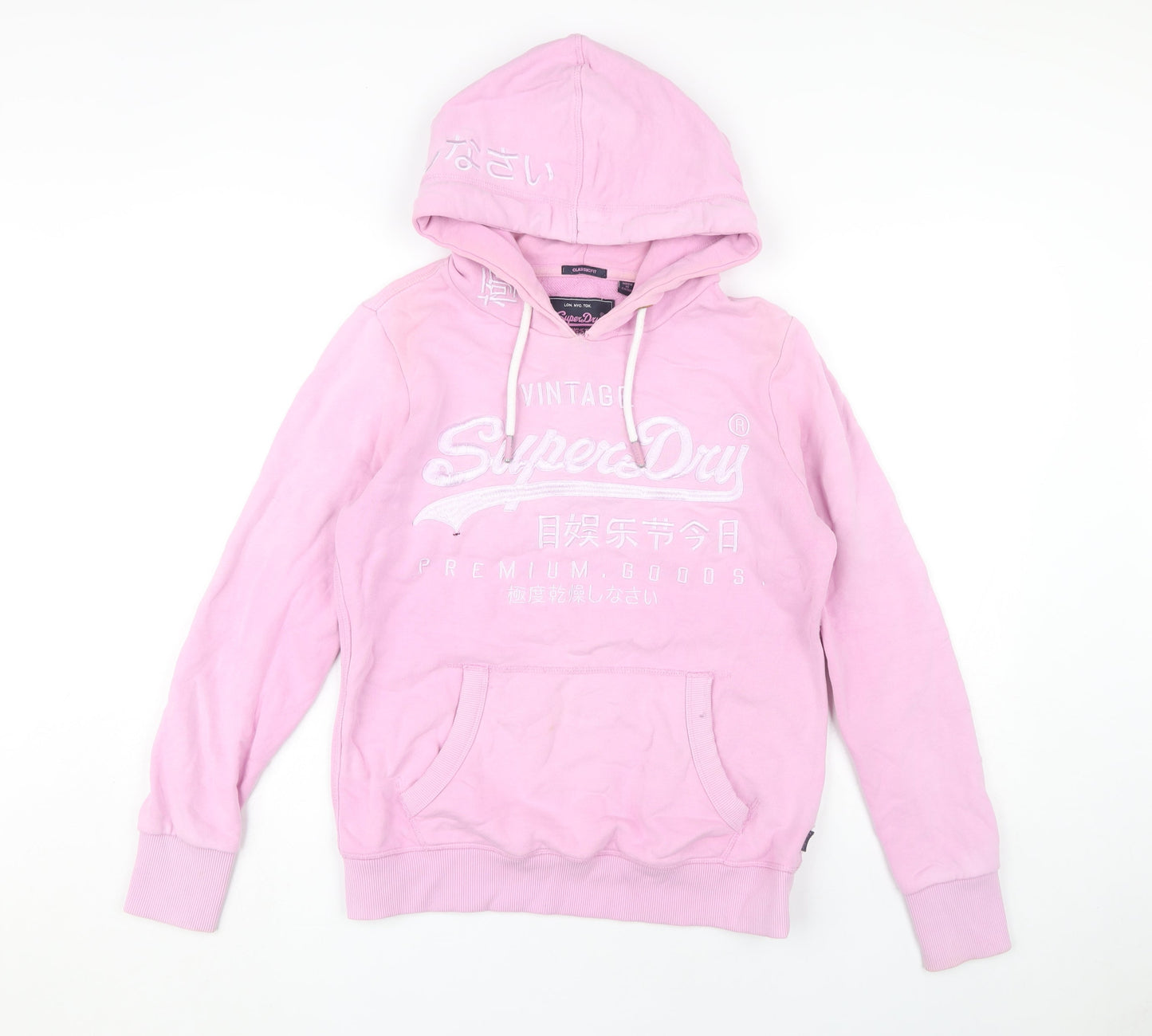 SuperDry Women's Pink Pullover Hoodie Size 12
