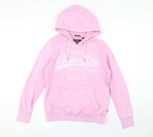 SuperDry Women's Pink Pullover Hoodie Size 12