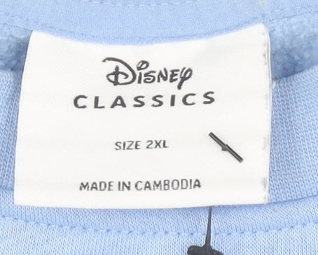 Disney Women's Blue Alice in Wonderland 2XL Sweatshirt Pullover