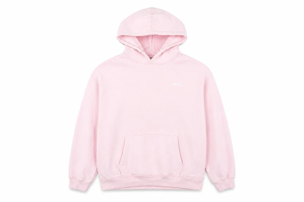 Womens UK 12 Regular Slazenger Pink Pullover Hoodie