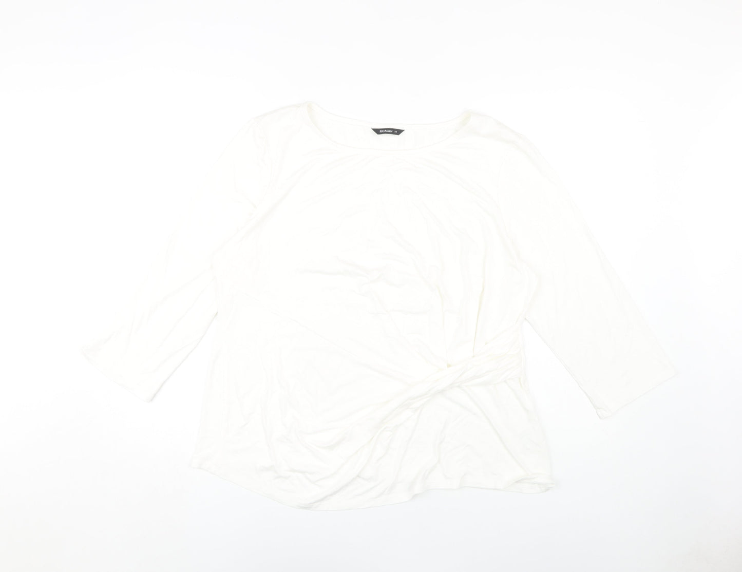 Roman Women's White Blouse Size 20 - Casual Viscose Blend
