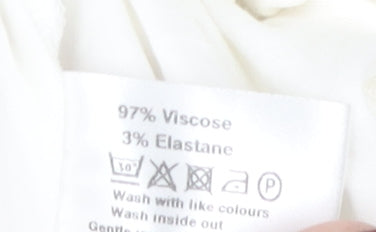 Roman Women's White Blouse Size 20 - Casual Viscose Blend