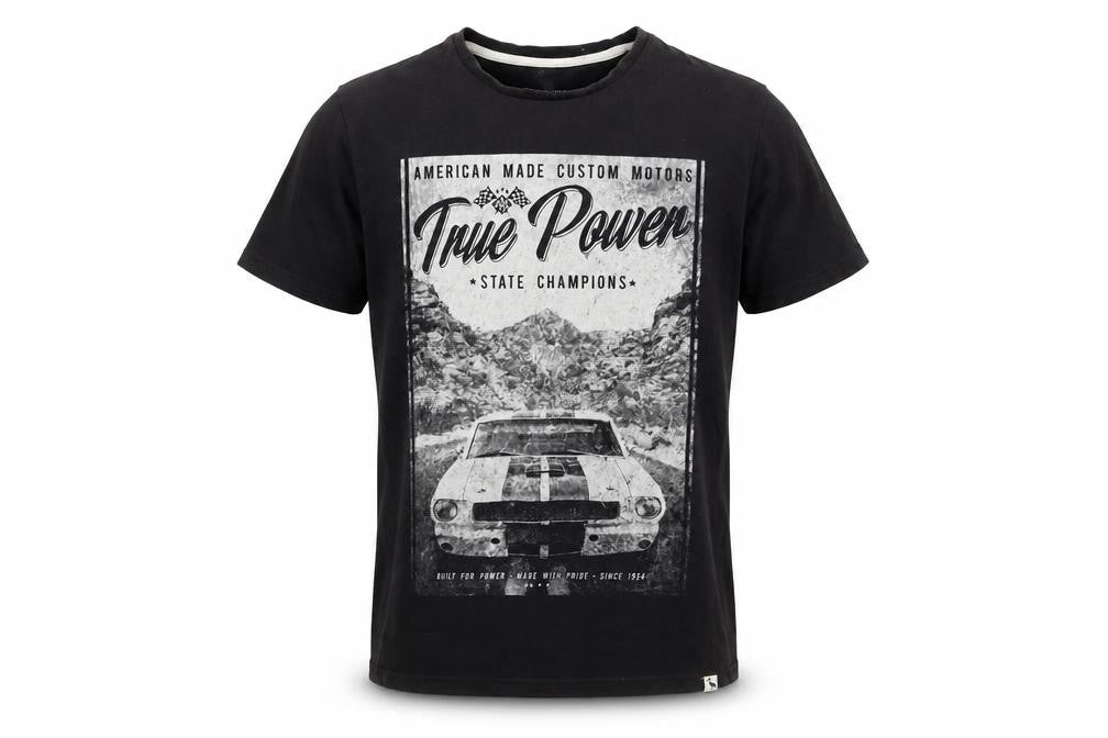 STH Shore Men's Black Car Graphic T-Shirt, Size L