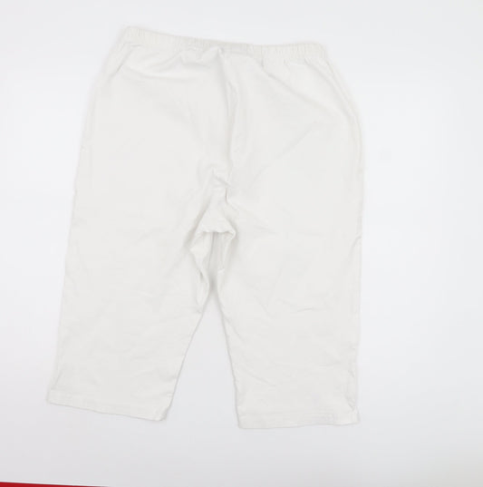 East Coast Trading Co Women's White Trousers Size 22