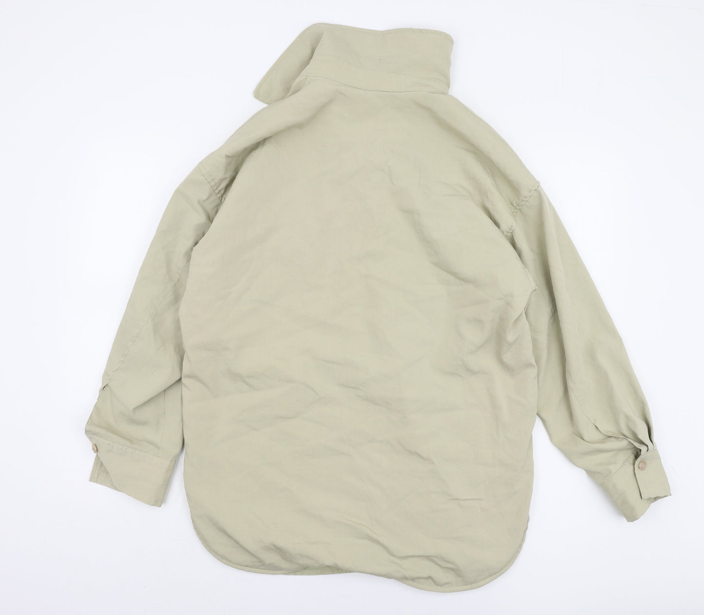 H&M Women's Beige XS Long Sleeve Casual Button Jacket