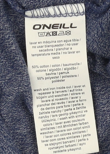 O'Neill Women's Blue Hooded Long Sleeve Top Size 12
