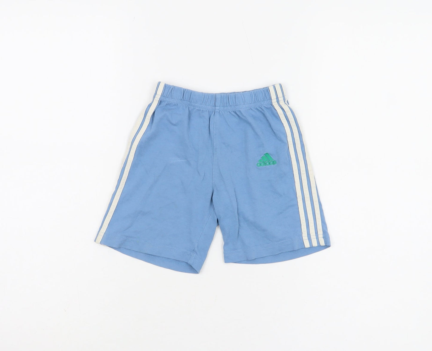 Adidas Boys' Blue Athletic Shorts, Size 8 Years
