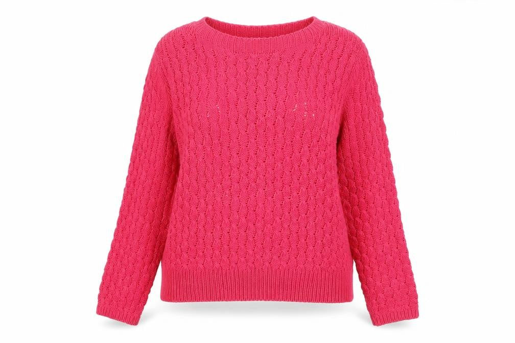 Marks and Spencer Women’s Pink Cable-Knit Jumper