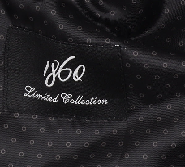 1860 Limited Collection Men's Black Blazer Size 48