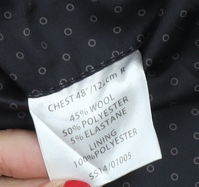 1860 Limited Collection Men's Black Blazer Size 48