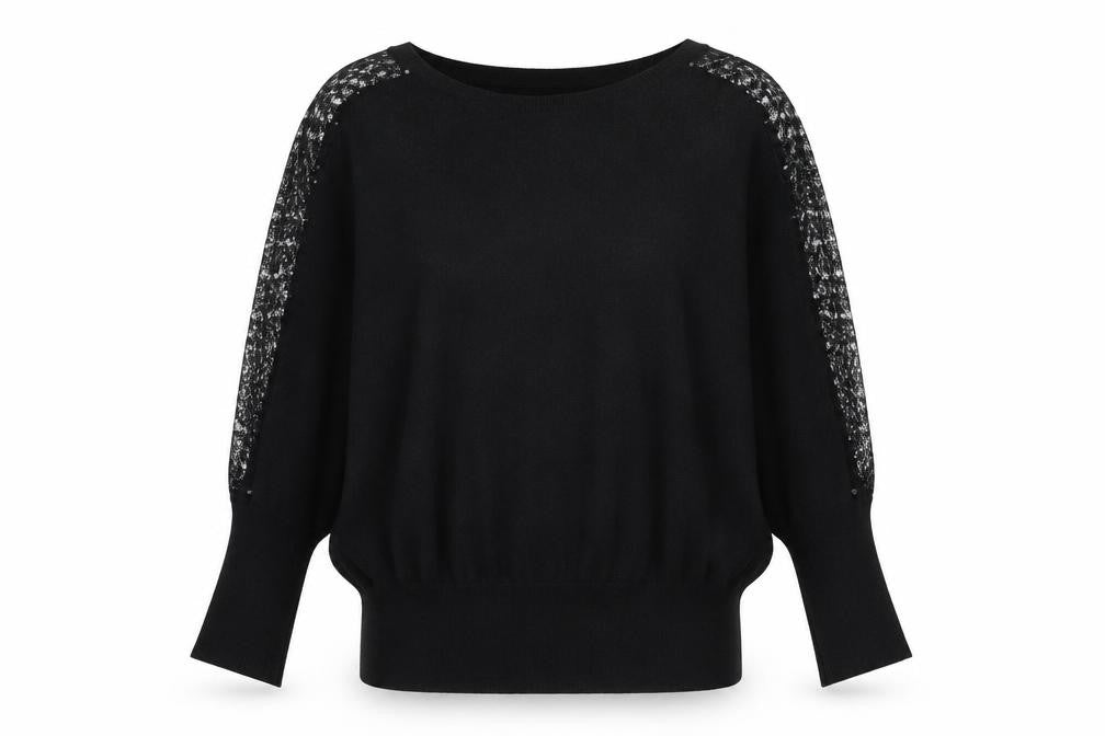 Wallis Women’s Black Jumper, L Size, Viscose Blend