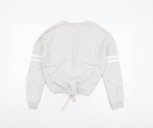 Marks and Spencer Girls Grey Sweatshirt Size 13-14 Crew Neck