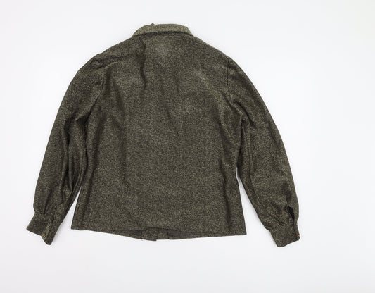 Clifton Women's Black Slim Button-Up Shirt 12