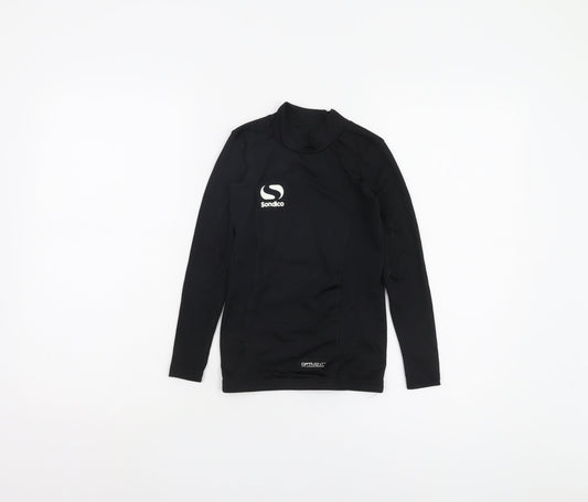 Sondico Boys Black Long Sleeve Top, 7-8 Years