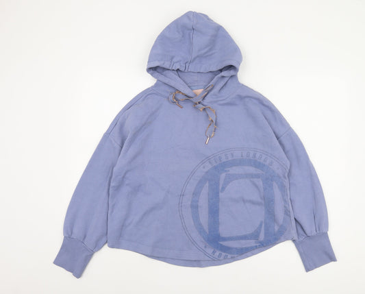 Lipsy Women's Blue Pullover Hoodie Size 12