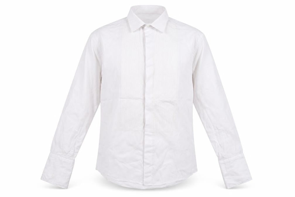Marks and Spencer Men's White Long Sleeve Shirt Size 16.5