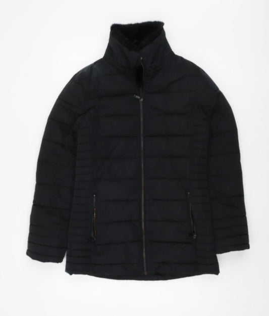 Firetrap Women's Black Puffer Jacket Size 8
