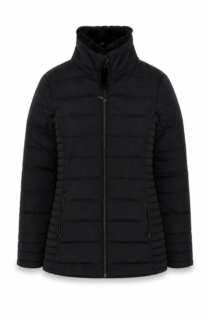 Womens UK Size 8 Regular Firetrap Black Polyester Jacket